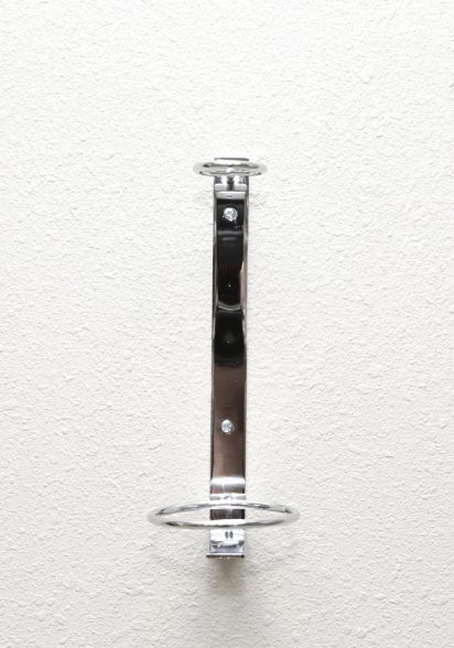 W Series Perch 750 (vertical wall mounted wine rack for standard bottles) in Standard/Champagne Chrome Luxe