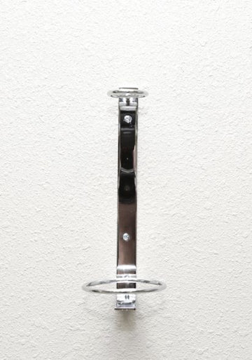 W Series Perch 750 (vertical wall mounted wine rack for standard bottles) in Magnum 1.5L Chrome Luxe