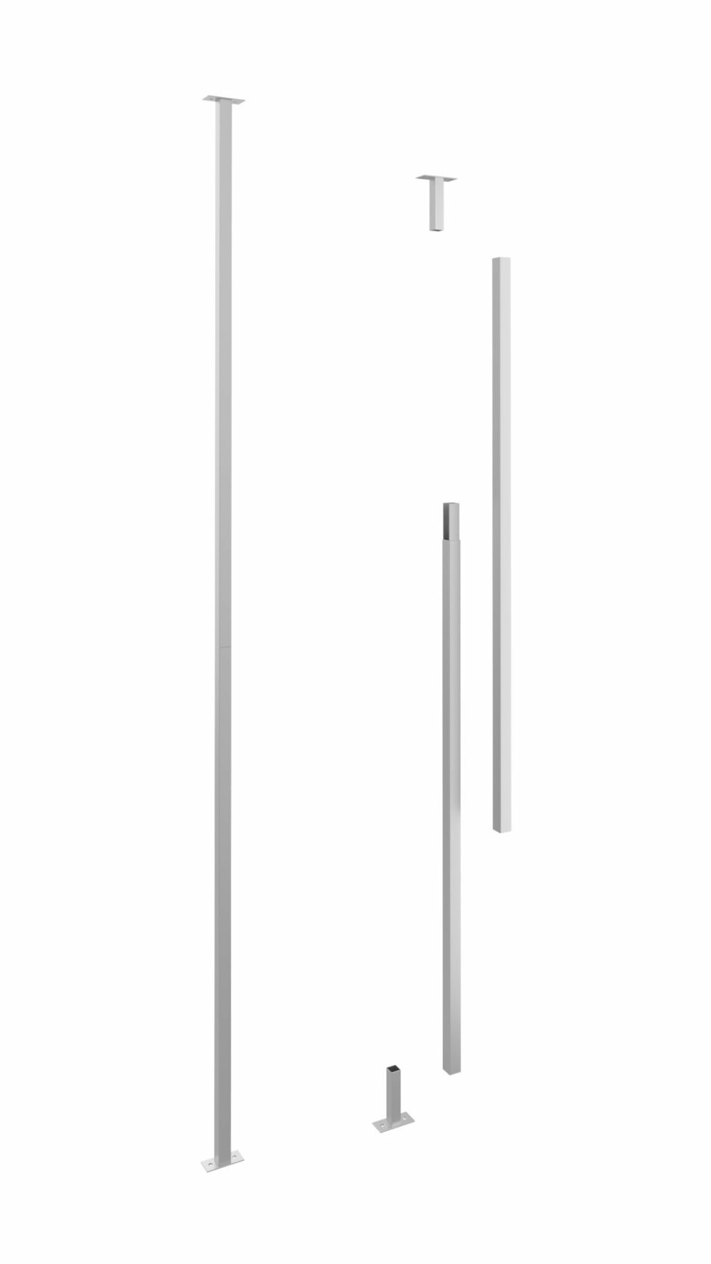 Evolution Low Profile Post 10ft in Cool Gray