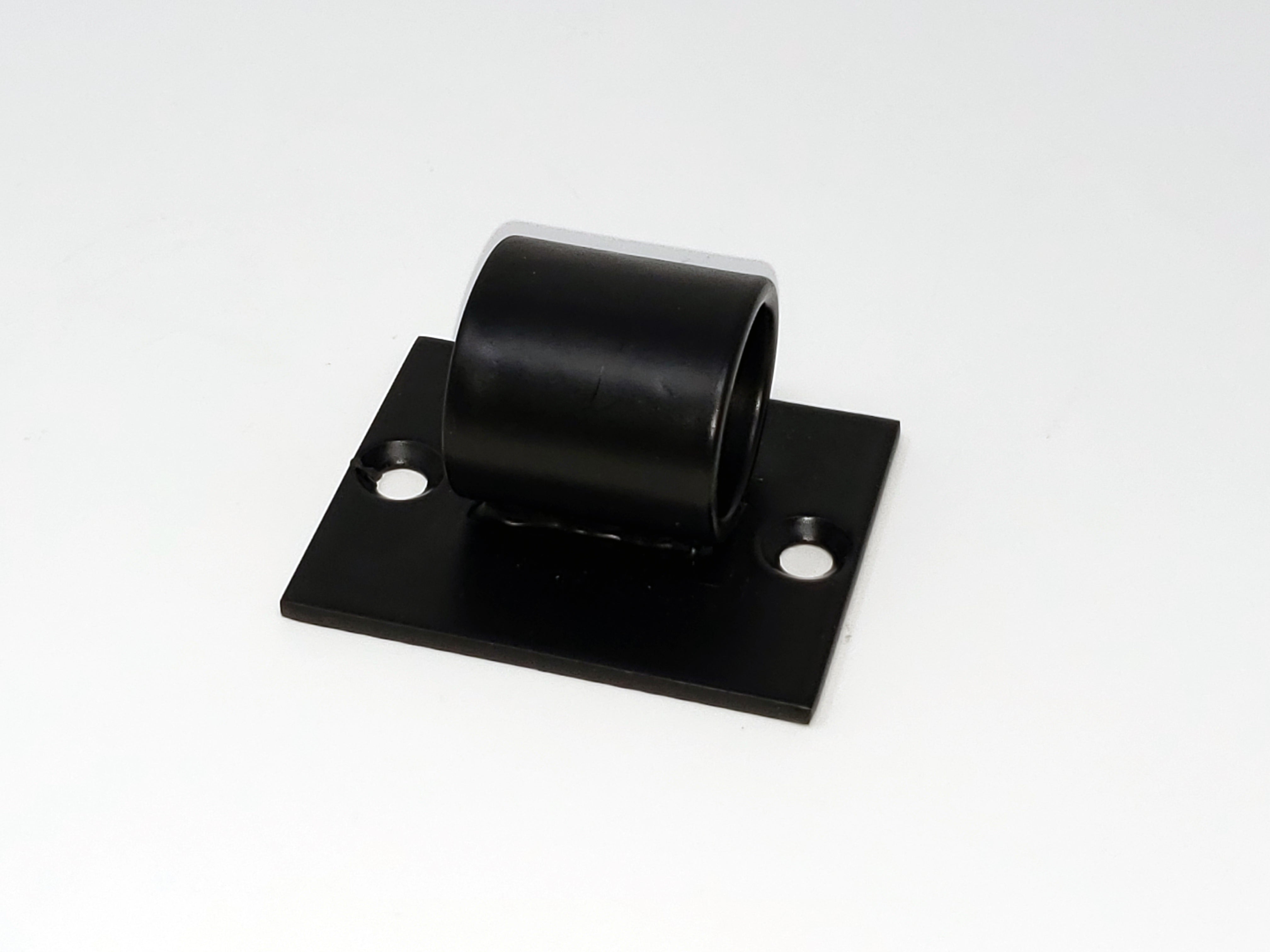 Wine Wall Post Angled Base Plate in Matte Black