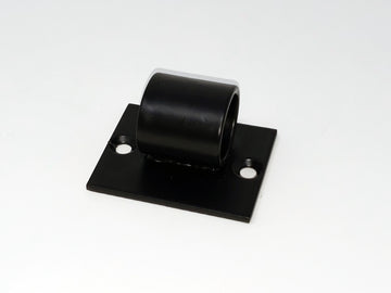 Wine Wall Post Angled Base Plate in Matte Black