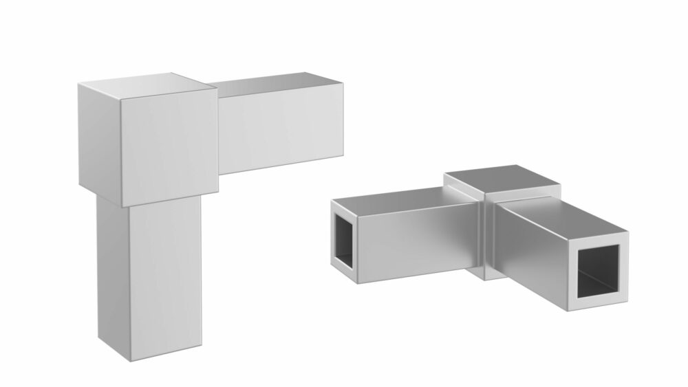 Low Profile Post Elbow in Cool Gray