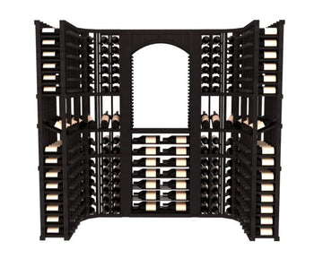 InstaCellar – Florence Wine Cellar Kit in Grand Mahogany Black stained without WineSafe™ Satin Sealant