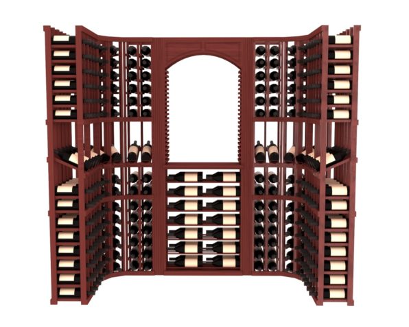 InstaCellar – Florence Wine Cellar Kit in Grand Mahogany Cherry stained without WineSafe™ Satin Sealant