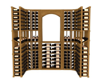 InstaCellar – Florence Wine Cellar Kit in Grand Mahogany Oak stained without WineSafe™ Satin Sealant