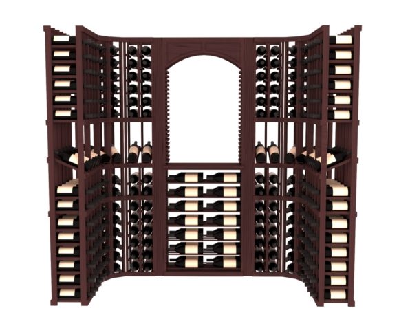 InstaCellar – Florence Wine Cellar Kit in Grand Mahogany Walnut stained without WineSafe™ Satin Sealant
