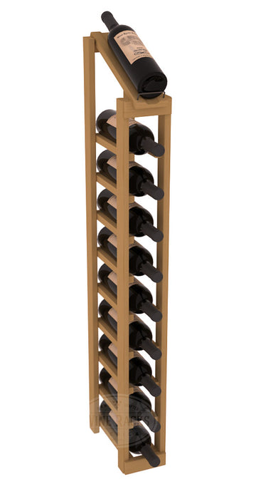 InstaCellar - 1 Column, 10R Display Top Rack in Pine Oak stained without WineSafe™ Satin Sealant