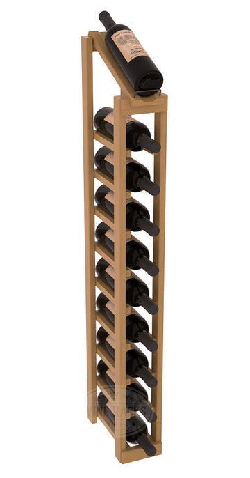 InstaCellar - 1 Column, 10R Display Top Rack in Pine Oak stained with WineSafe™ Satin Sealant