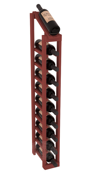 InstaCellar - 1 Column, 10R Display Top Rack in Pine Cherry stained without WineSafe™ Satin Sealant