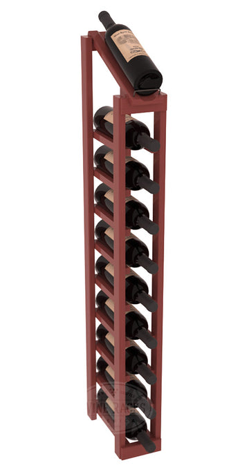 InstaCellar - 1 Column, 10R Display Top Rack in Pine Cherry stained with WineSafe™ Satin Sealant
