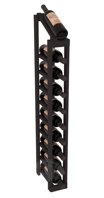 InstaCellar - 1 Column, 10R Display Top Rack in Pine Black stained without WineSafe™ Satin Sealant