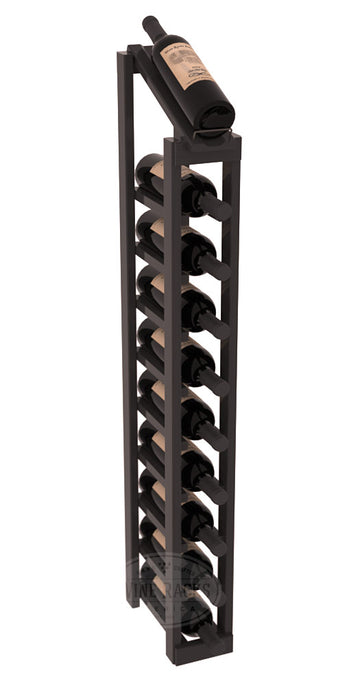 InstaCellar - 1 Column, 10R Display Top Rack in Pine Black stained with WineSafe™ Satin Sealant