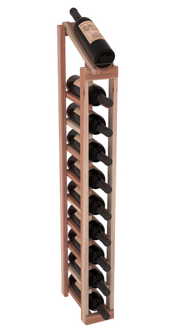 InstaCellar - 1 Column, 10R Display Top Rack in Redwood Unstained without WineSafe™ Satin Sealant