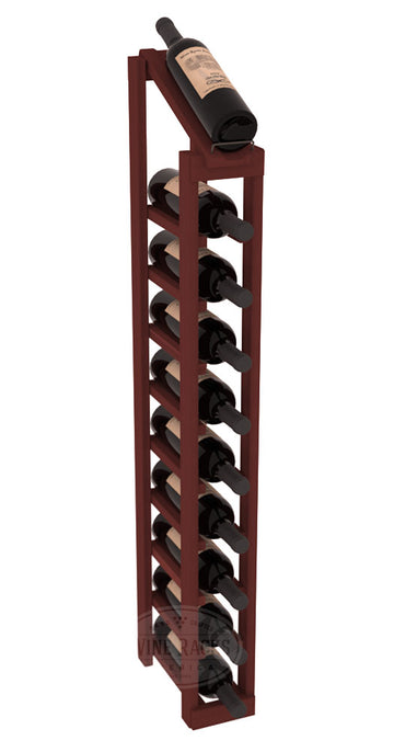 InstaCellar - 1 Column, 10R Display Top Rack in Redwood Cherry stained without WineSafe™ Satin Sealant