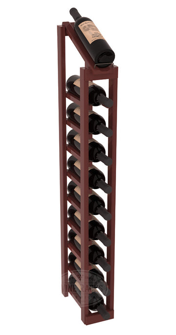 InstaCellar - 1 Column, 10R Display Top Rack in Redwood Cherry stained with WineSafe™ Satin Sealant