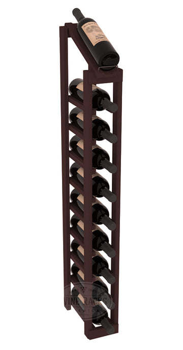 InstaCellar - 1 Column, 10R Display Top Rack in Redwood Walnut stained without WineSafe™ Satin Sealant