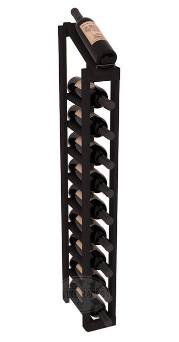 InstaCellar - 1 Column, 10R Display Top Rack in Redwood Black stained without WineSafe™ Satin Sealant