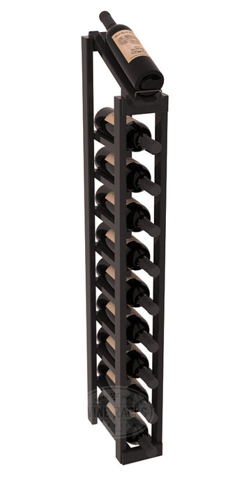 InstaCellar - 1 Column, 10R Display Top Rack in Redwood Black stained with WineSafe™ Satin Sealant