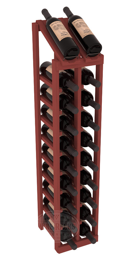 InstaCellar - 2 Column, 10R Display Top Rack in Pine Cherry stained without WineSafe™ Satin Sealant
