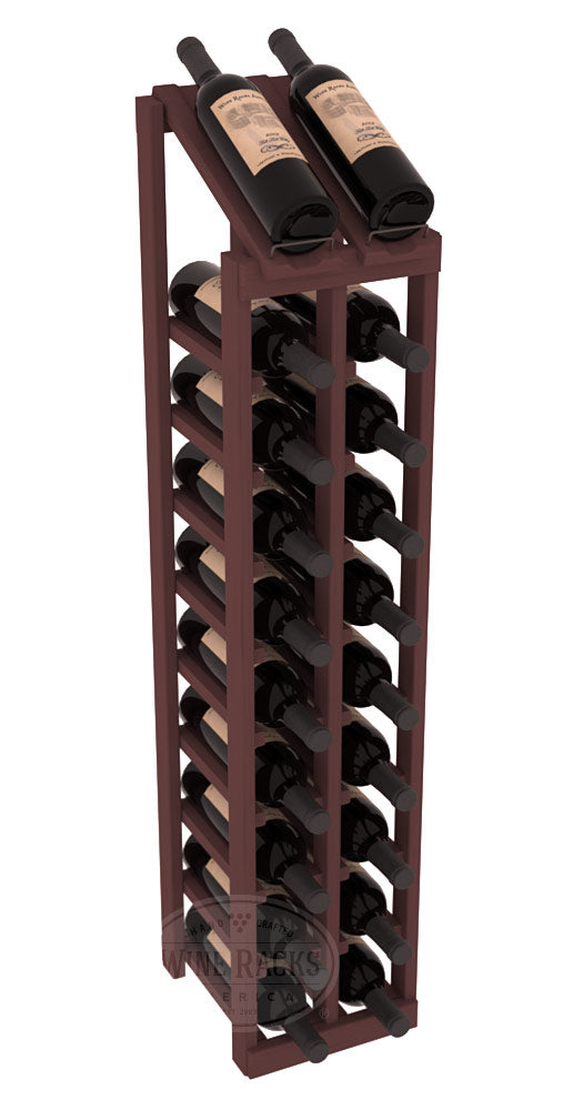 InstaCellar - 2 Column, 10R Display Top Rack in Pine Walnut stained without WineSafe™ Satin Sealant