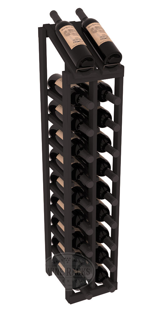 InstaCellar - 2 Column, 10R Display Top Rack in Pine Black stained without WineSafe™ Satin Sealant