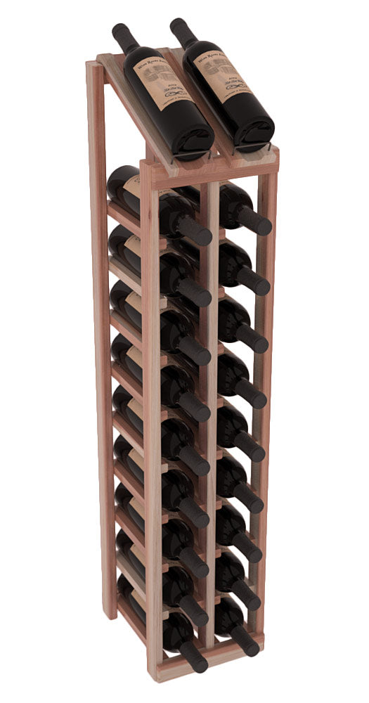 InstaCellar - 2 Column, 10R Display Top Rack in Redwood Unstained with WineSafe™ Satin Sealant