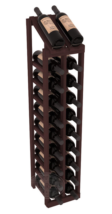 InstaCellar - 2 Column, 10R Display Top Rack in Redwood Walnut stained without WineSafe™ Satin Sealant