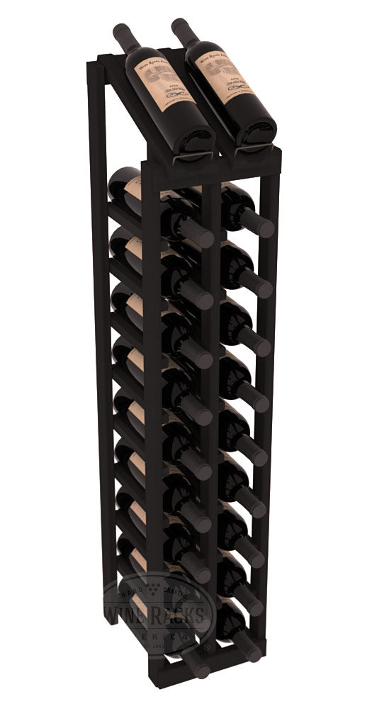 InstaCellar - 2 Column, 10R Display Top Rack in Redwood Black stained without WineSafe™ Satin Sealant