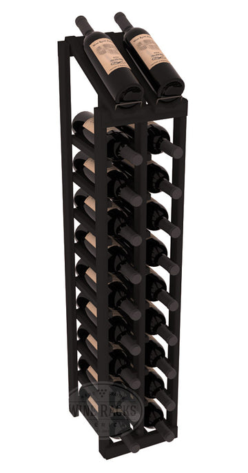 InstaCellar - 2 Column, 10R Display Top Rack in Redwood Black stained without WineSafe™ Satin Sealant