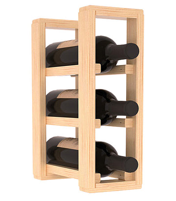 Living Series - 1 Column Countertop Rack in Pine Unstained with WineSafe™ Satin Sealant