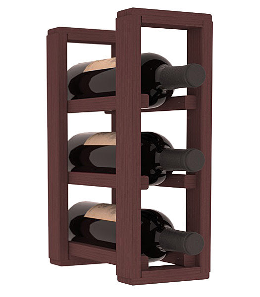 Living Series - 1 Column Countertop Rack in Pine Walnut stained without WineSafe™ Satin Sealant