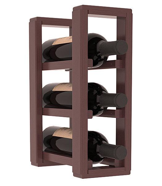 Living Series - 1 Column Countertop Rack in Pine Walnut stained with WineSafe™ Satin Sealant
