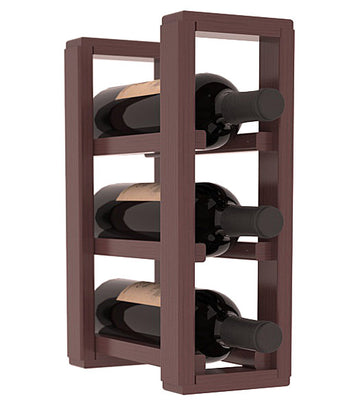Living Series - 1 Column Countertop Rack in Pine Walnut stained with WineSafe™ Satin Sealant