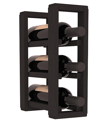 Living Series - 1 Column Countertop Rack in Pine Black stained without WineSafe™ Satin Sealant