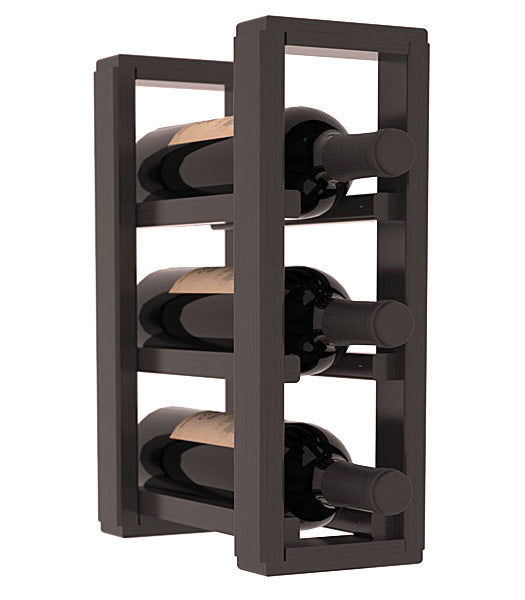 Living Series - 1 Column Countertop Rack in Pine Black stained with WineSafe™ Satin Sealant