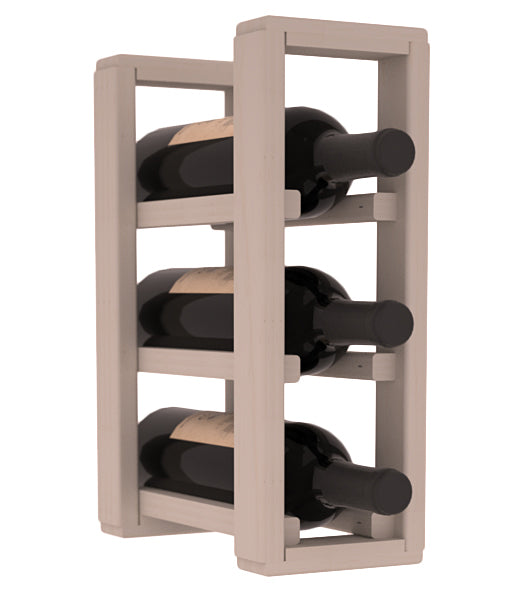 Living Series - 1 Column Countertop Rack in Pine Greywash stained without WineSafe™ Satin Sealant