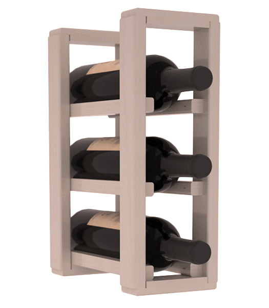 Living Series - 1 Column Countertop Rack in Pine Greywash stained with WineSafe™ Satin Sealant