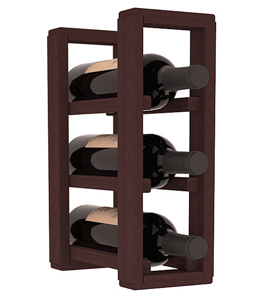 Living Series - 1 Column Countertop Rack in Redwood Walnut stained without WineSafe™ Satin Sealant