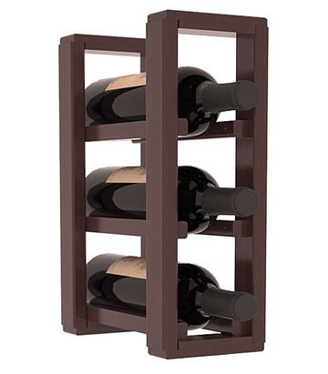 Living Series - 1 Column Countertop Rack in Redwood Walnut stained with WineSafe™ Satin Sealant