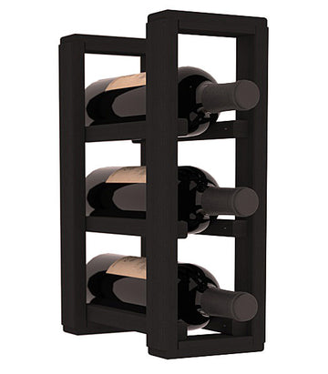 Living Series - 1 Column Countertop Rack in Redwood Black stained without WineSafe™ Satin Sealant