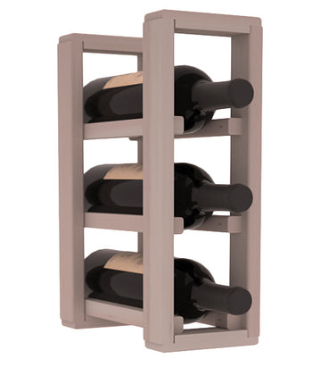 Living Series - 1 Column Countertop Rack in Redwood Greywash stained without WineSafe™ Satin Sealant