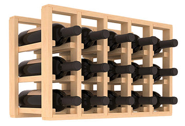 Living Series - 5 Column Countertop Rack in Pine Unstained without WineSafe™ Satin Sealant