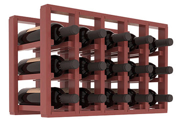 Living Series - 5 Column Countertop Rack in Pine Cherry stained with WineSafe™ Satin Sealant