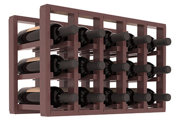 Living Series - 5 Column Countertop Rack in Pine Walnut stained with WineSafe™ Satin Sealant