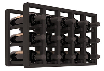 Living Series - 5 Column Countertop Rack in Pine Black stained without WineSafe™ Satin Sealant