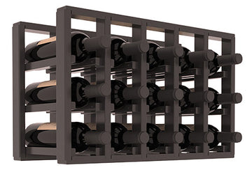 Living Series - 5 Column Countertop Rack in Pine Black stained with WineSafe™ Satin Sealant