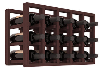 Living Series - 5 Column Countertop Rack in Redwood Walnut stained without WineSafe™ Satin Sealant