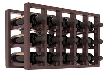 Living Series - 5 Column Countertop Rack in Redwood Walnut stained with WineSafe™ Satin Sealant