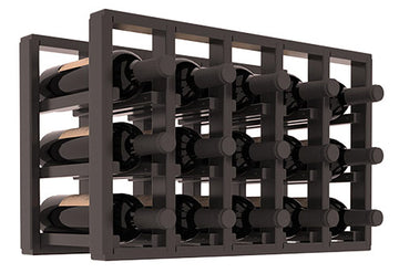 Living Series - 5 Column Countertop Rack in Redwood Black stained with WineSafe™ Satin Sealant