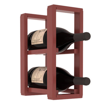 Living Series - 1 Column Magnum Countertop Rack in Pine Cherry stained with WineSafe™ Satin Sealant